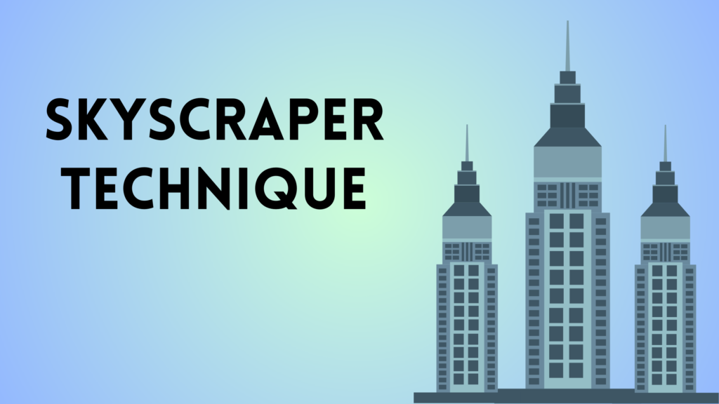 skyscraper technique is to look at competitor content for specific topics or keywords