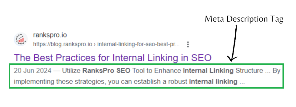 Meta description tag
